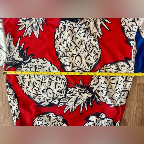 ADIDAS FARM RIO Sweatshirt Women UK 2 Tropical Pineapple Boyfriend Sweatshirt - Picture 6 of 10